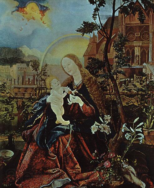  Matthias  Grunewald The Stuppach Madonna France oil painting art